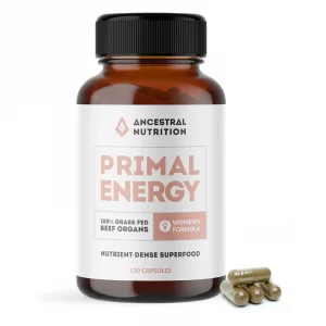 Primal Energy - Women - 100% Grass Fed Beef Organs - Ancestral Nutrition - 120 caps