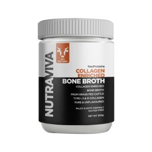 Nutraviva Bone Broth Collagen Enriched (Beef) - Pure & Unflavoured (300g)