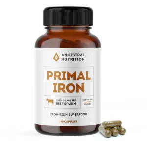 Primal Iron - 100% Grass Fed Beef Spleen - Ancestral Nutrition - 90 caps