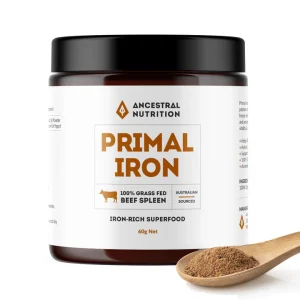 Primal Iron - 100% Grass Fed Beef Spleen - Ancestral Nutrition - Powder 60g
